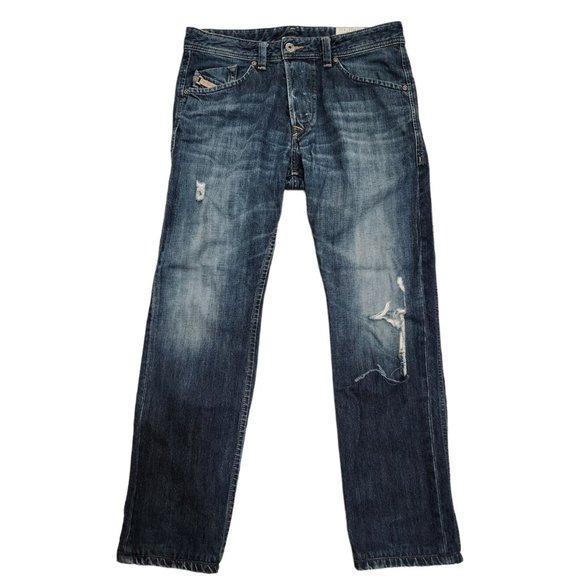 Diesel Other - Diesel Men's Darron Regular Slim-Tapered Distressed Hem Button Fly Jeans W29 L32